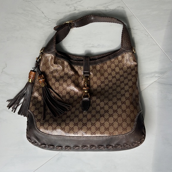 Gucci New Jackie Bag GG Coated Canvas Large - Picture 5 of 16